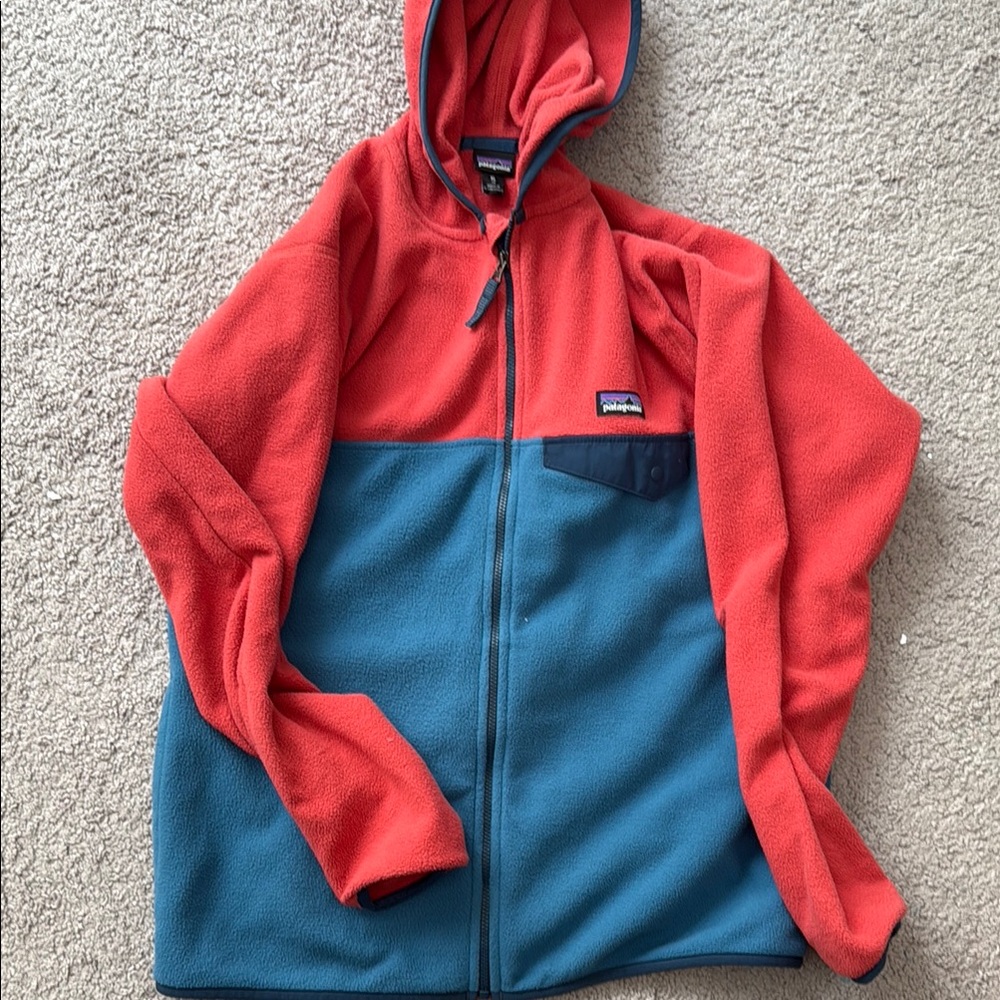 Kids Patagonia fleece jacket size XL (14)